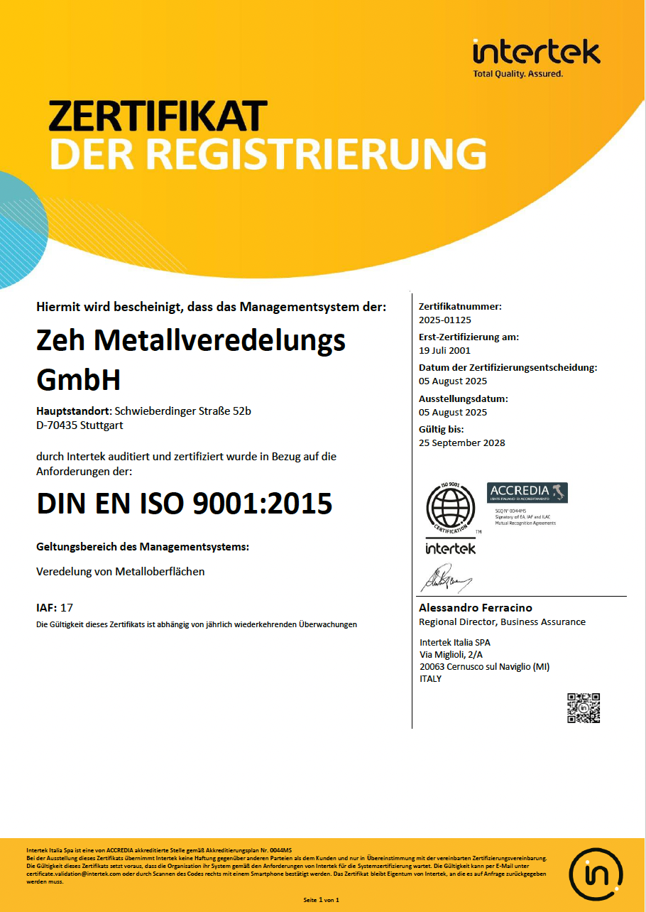 DIN EN ISO 9001:2015